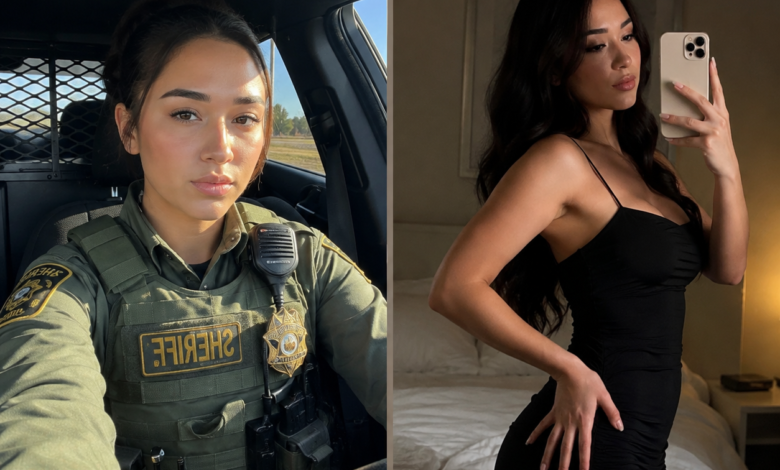 HT1. ICE Agent is going viral after posting a video to show what she looks after work…..