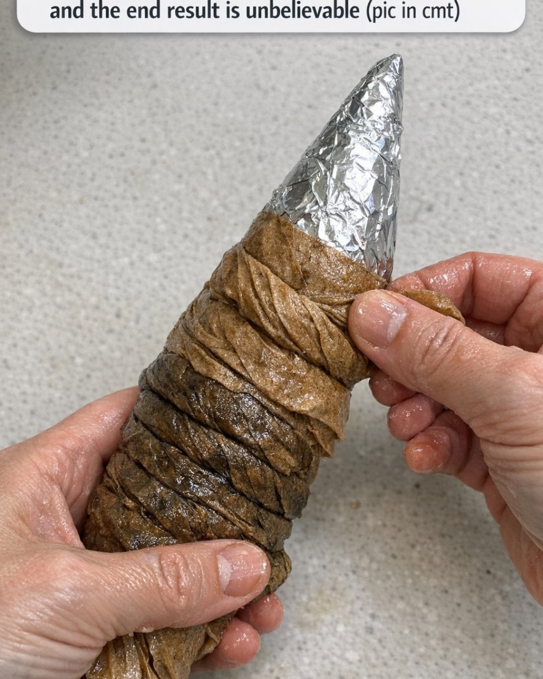 HT2. Soak a brown paper grocery bag in the sink, and the end result is unbelievable