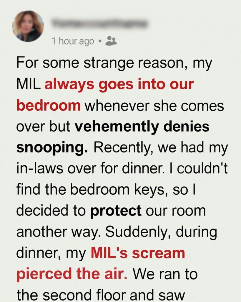 HT3. My Mother-in-Law Tried Snooping in My Bedroom Only to End up Screaming and Feeling Embarrassed