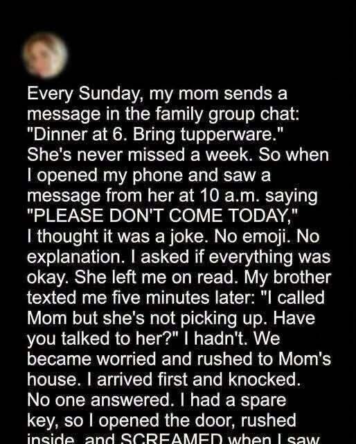 HT1. **The Text That Ended Our Sunday Dinners — And Uncovered a Shocking Secret**