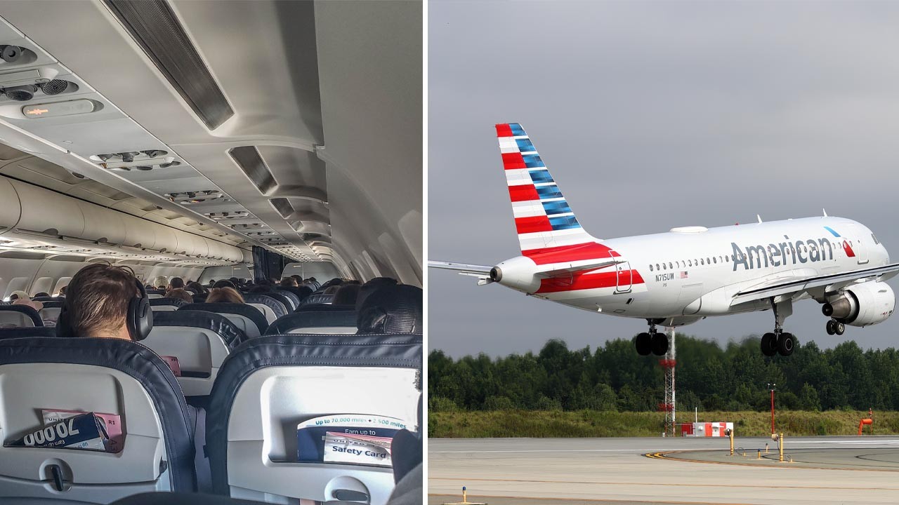 HT4. Woman allegedly strips off on American Airlines flight and performs X-rated act before landing