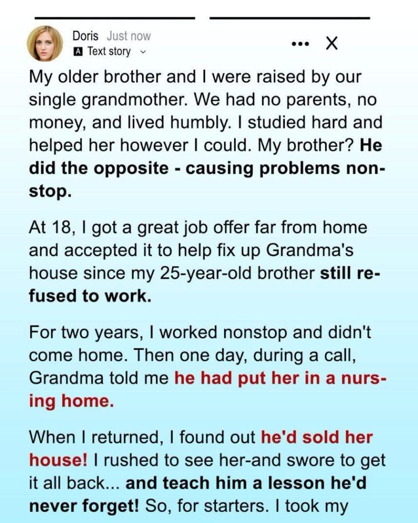 HT2. My Brother Put Grandma in a Nursing Home and Secretly Sold Her House