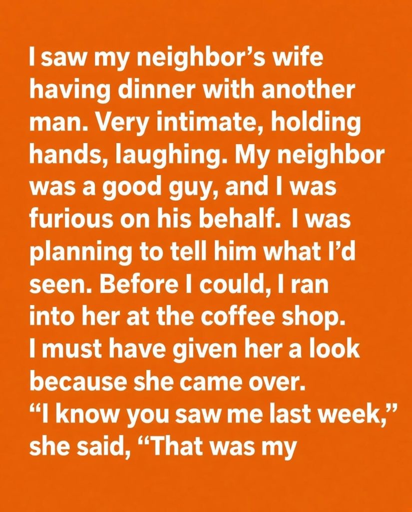 HT3. I Thought My Neighbor’s Wife Was Hiding an Affair Until She Told Me the Devastating Truth I Almost Delivered First
