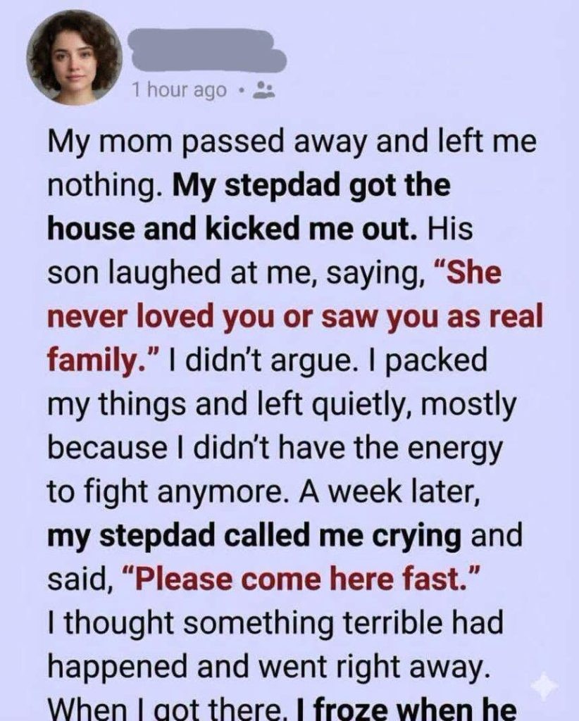 HT1. My Mother Left Everything to My Stepfather—Until Something Revealed Her Final Secret
