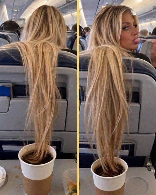 HT2. A Passenger Kept Throwing Her Long Hair Over My Airplane Seat