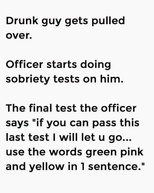 HT2. Drunk Gets Pulled Over