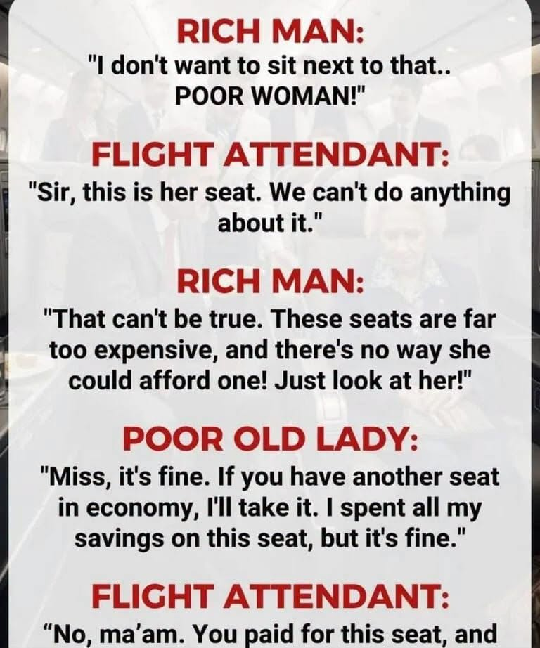 HT2. Old Woman Was Humiliated in Business Class