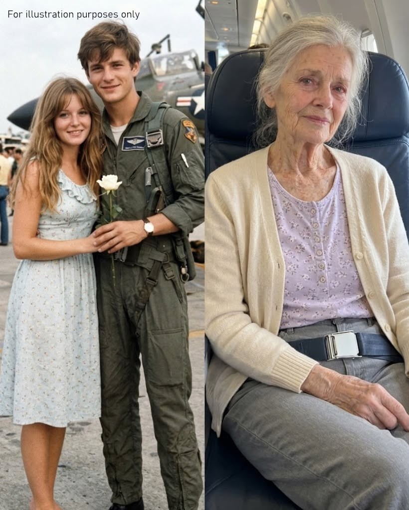 HT4. My college sweetheart vanished during the War 55 years ago — on my annual flight to his memorial, the captain suddenly called my name over the speaker.