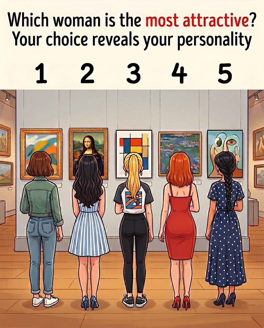 HT3. Which Woman Is The Most Attractive? Your Choice Reveals Your Personality