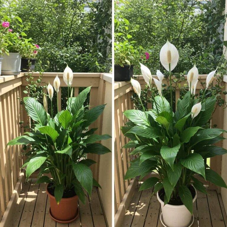 HT1. Just 1 Cup Makes Peace Lily Bloom Like Crazy (Even the Ugly Ones)
