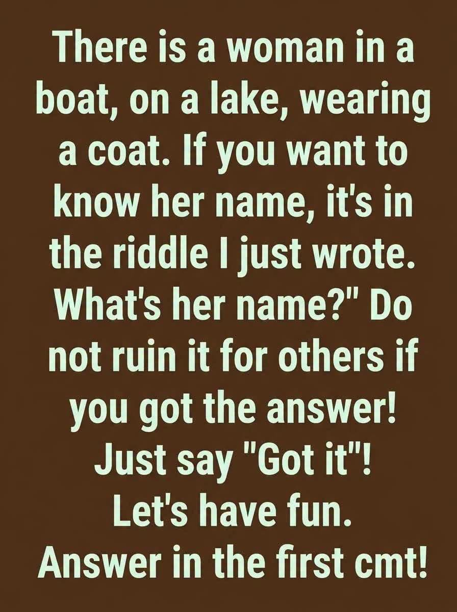 HT4. Can You Solve the Woman in a Boat Puzzle? The Answer Is Hidden in the Wording